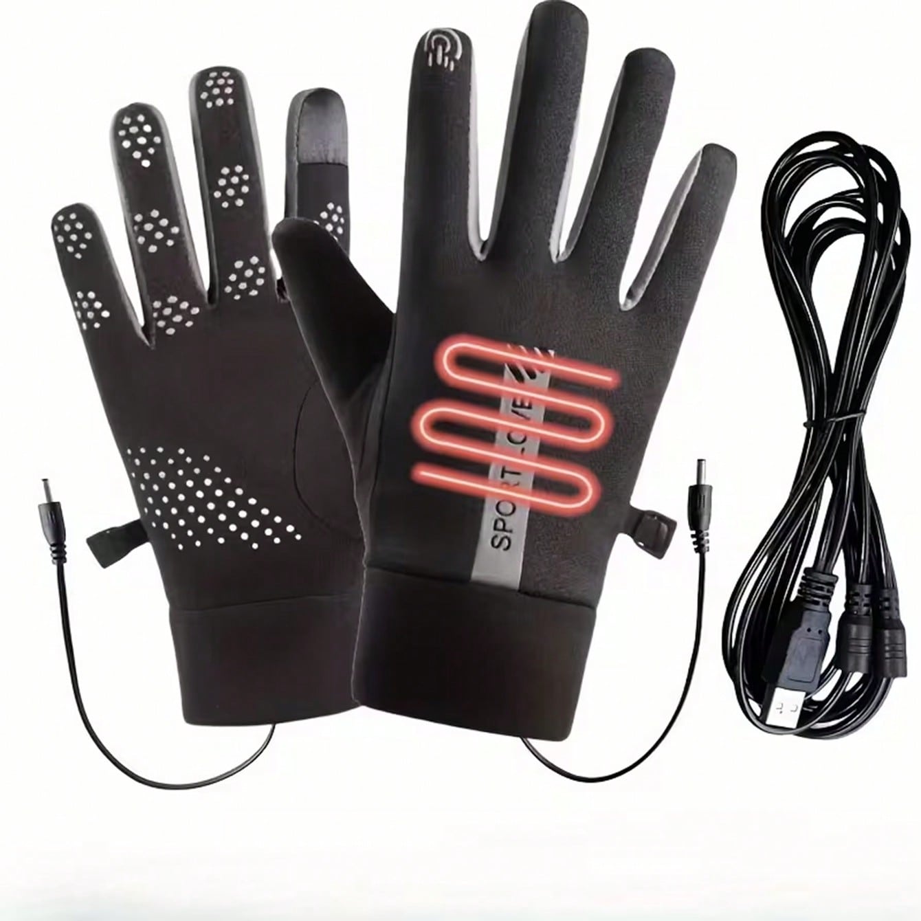 Cycling Commute Essentials - Перчатки с подогревом без батареек |