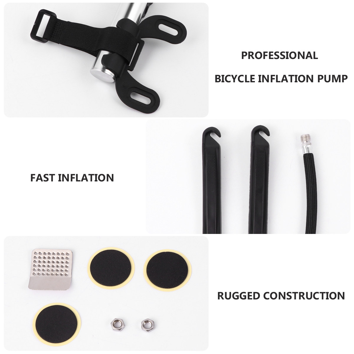 Bike Pump Frame Mount - Набор для ремонта проколов велосипедных шин,